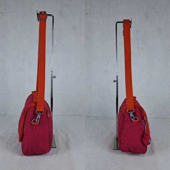 Kipling Kichirou Lunch Bag Pink Crossbody Nylon - Used - Great Condition - Picture 11 of 15
